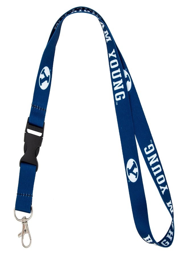 Desert Cactus BYU Brigham Young University Lanyard with Snap Buckle (Blue) - Image 1