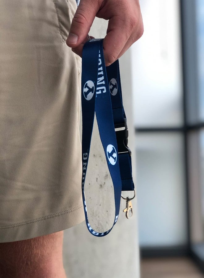 Desert Cactus BYU Brigham Young University Lanyard with Snap Buckle (Blue) - Image 5