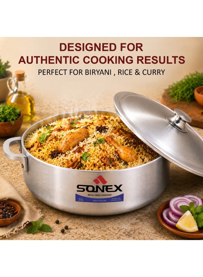 SONEX طقم سونيكس إمبريال 2x6 مجموعة أواني الطهي المتميزة، توزيع حرارة متساوي، وزن ثقيل، تشطيب معدني عالي الجودة، بناء متين يدوم طويلاً، مجموعة من 5 (4، 5.5، 8.5، 12.5، 15.5) لتر - Image 5