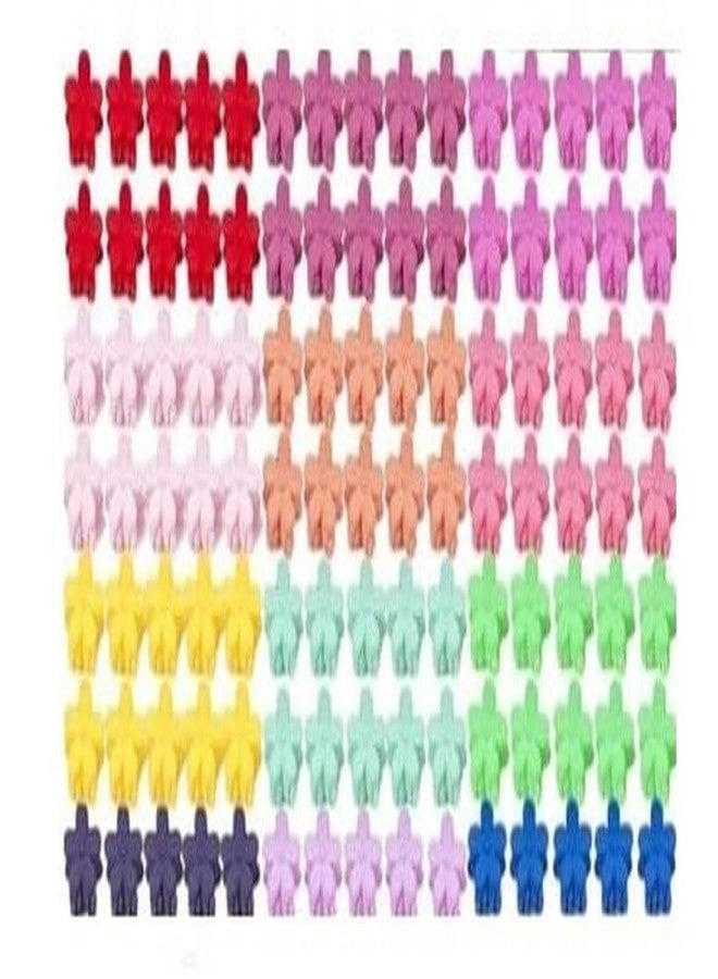 Magrido 50 Pcs Mini Hair Clips for Girls | Colorful Hair Accessories for Kids, School Girls & Toddlers | Cute Tiny Hair Claw Clips for Styling | Plastic Small Hair Clips Set for Daily Use - Image 1