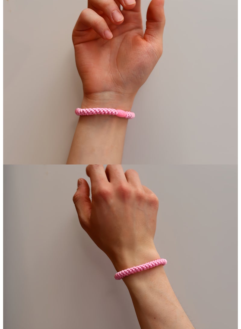 Pink collection Super Stretch Hair Ties 10 Pcs Set - Image 3