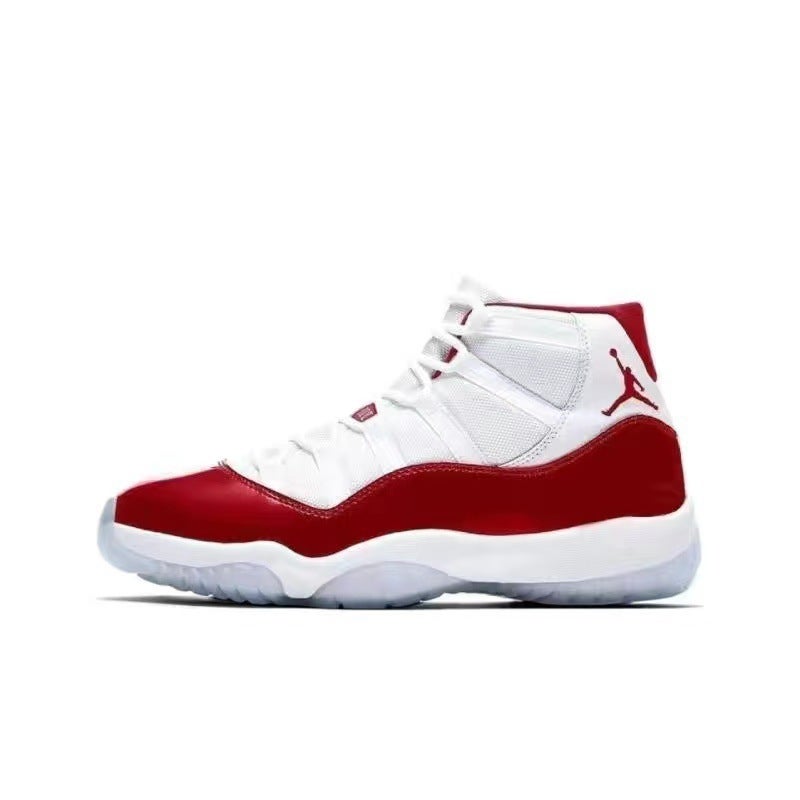 Pure Original Aj11 Big Devil Joe 11 Black And White Red High-Top Baby'S Breath Basketball Shoes North Carolina Blue Low-Top Men'S And Women'S Shoes Heightening - Image 1