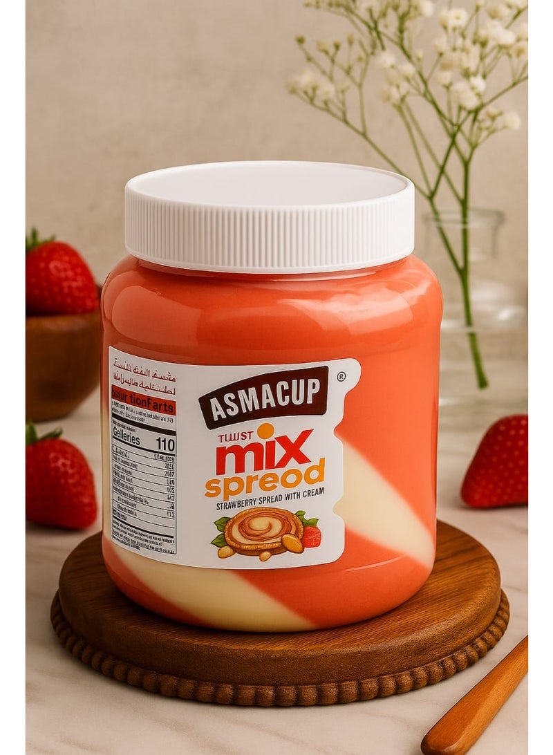 ASMACUP Mix Strawberry & Cream Spread — 350 g - Image 2
