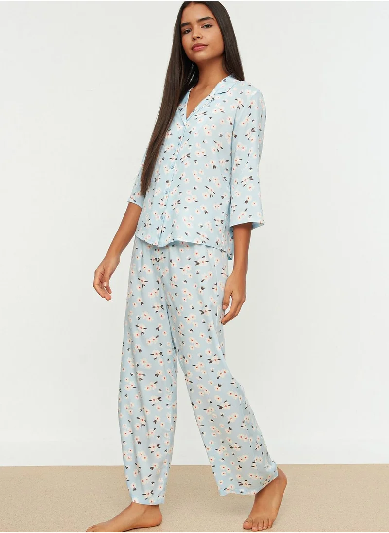 ترينديول Floral Print Pyjama Set