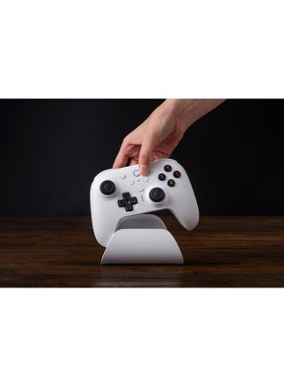 وحدة تحكم لاسلكية 8BitDo Ultimate 2 لأجهزة الكمبيوتر التي تعمل بنظام Windows وApple وSteam وAndroid، وحدة تحكم للألعاب مزودة بعصا تحكم TMR، ومحفزات Hall/Tactile، وتحكم بالحركة، وحلقة إطلاق نار RGB، ومعدل استجابة 1000 هرتز، لون أبيض - view 5