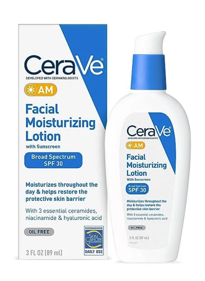 سيرا لوشن مرطب للوجه بعامل حماية من الشمس SPF30 مع حمض الهيالورونيك 89 مل  - Image 2