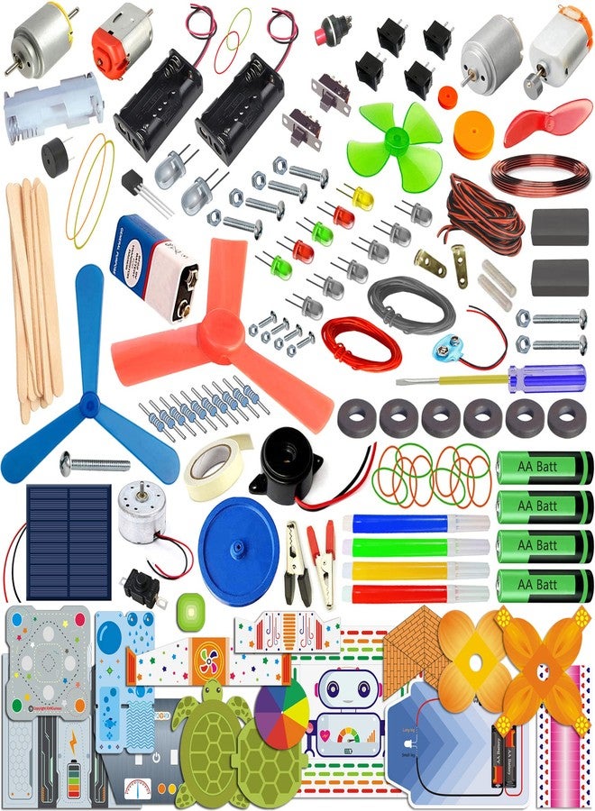 Kit4Curious 140 Experiments Science Projects DIY Gadgets Toy Educational Learning Kit - 140 Items in 1 Kit - Solar Energy, Steam Activities, Smart Gift for Boys & Girls - Image 1