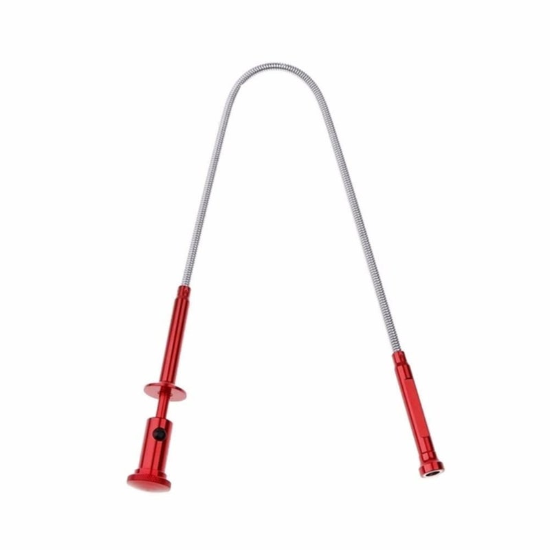 HARDK Claw Magnetic Pickup Tool 4 Claws with Bright LED light Flexible Spring Magnet Grab Grabber Fingers Prongs for garbage pick uparm extension