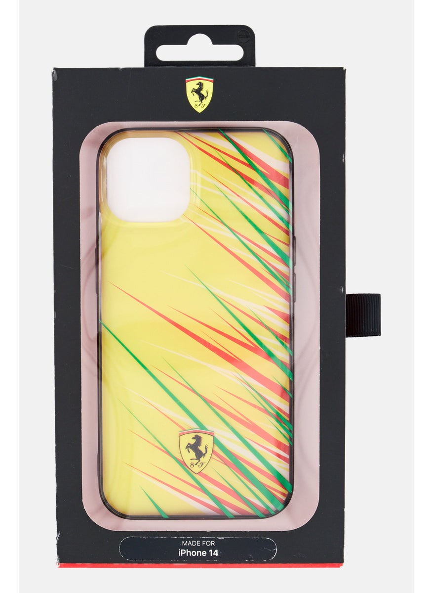Scuderia Ferrari Iphone 14 Brand Logo Protective Case, Yellow  - Image 1