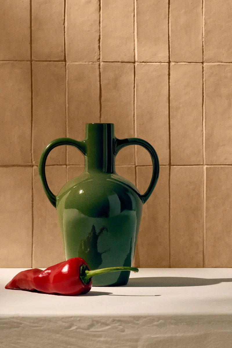 H&M Terracotta vase