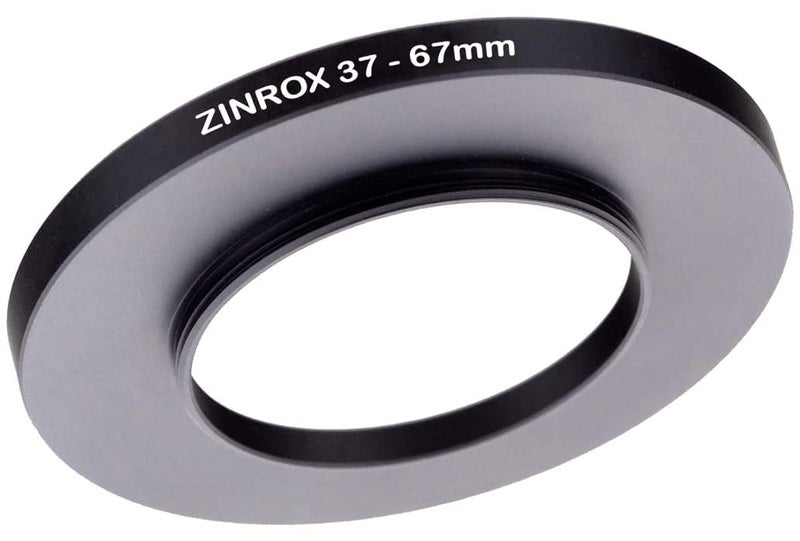 ZINROX 37-67mm Step Up Lens Filter Adapter Ring, Set of 1 Piece - Size : 37mm to 67mm Stepping Ring - Image 1