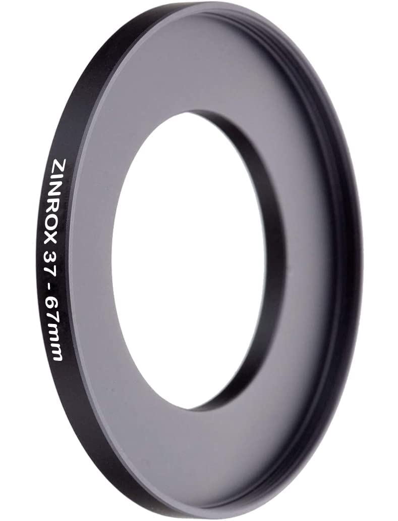 ZINROX 37-67mm Step Up Lens Filter Adapter Ring, Set of 1 Piece - Size : 37mm to 67mm Stepping Ring - Image 2