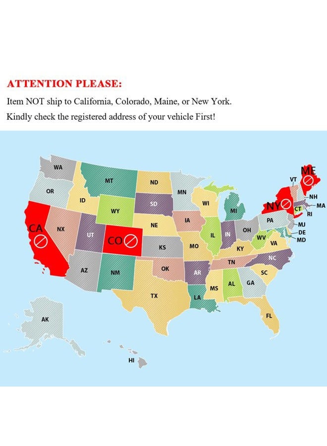 MAYASAF 【2 PACK】2" Inlet/Outlet Universal Catalytic Converter, with O2 Port & Heat Shield (EPA Compliant) - Image 2