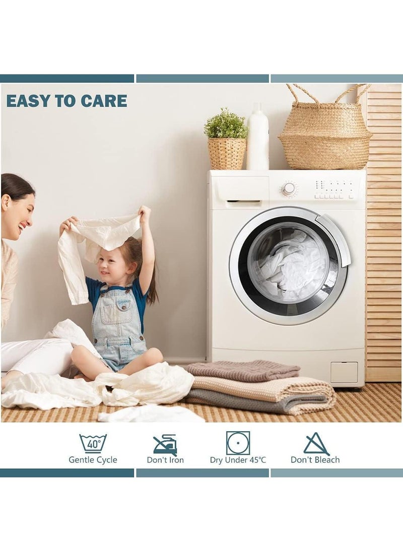Y&D 3-Piece Solid Color Bed Sheets Set Waterproof Breathable Mattress Cover  - Image 4