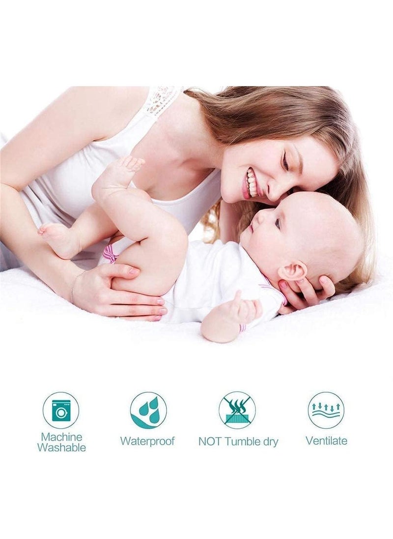 Y&D 3-Piece Solid Color Bed Sheets Set Waterproof Breathable Mattress Cover  - Image 5