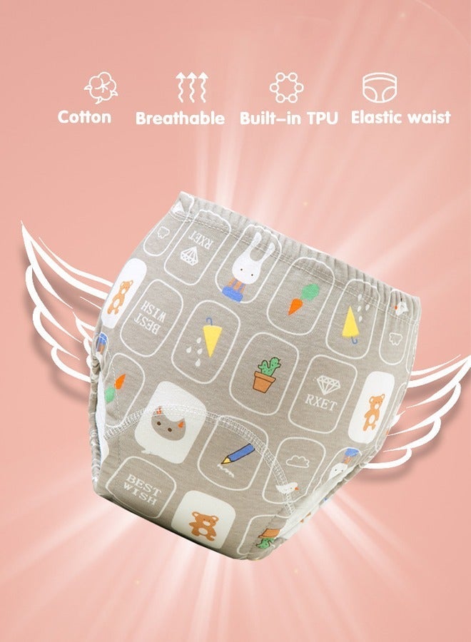 Sharpdo 3-Pieces Baby Potty Training Pants, Breathable Potty Training Underwear, Toddler Training Underwear for Boy and Girls, Size 100 / 110 - Image 3