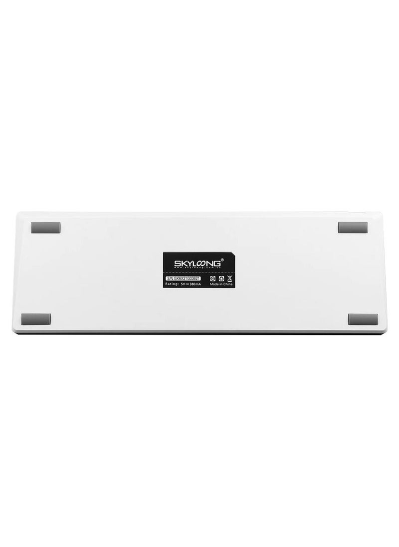 EPOMAKER - SKYLOONG SK68 Mechanical Gaming Keyboard – Gateron Optical Yellow Switch (White) - Image 1