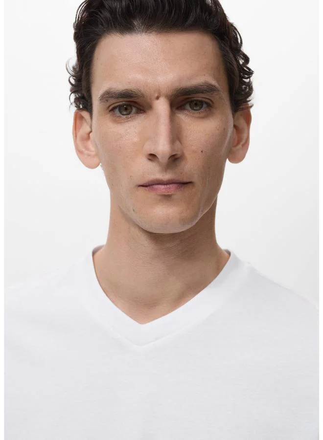 Mango Man  V-neck T-shirt for Men | Best Price UAE