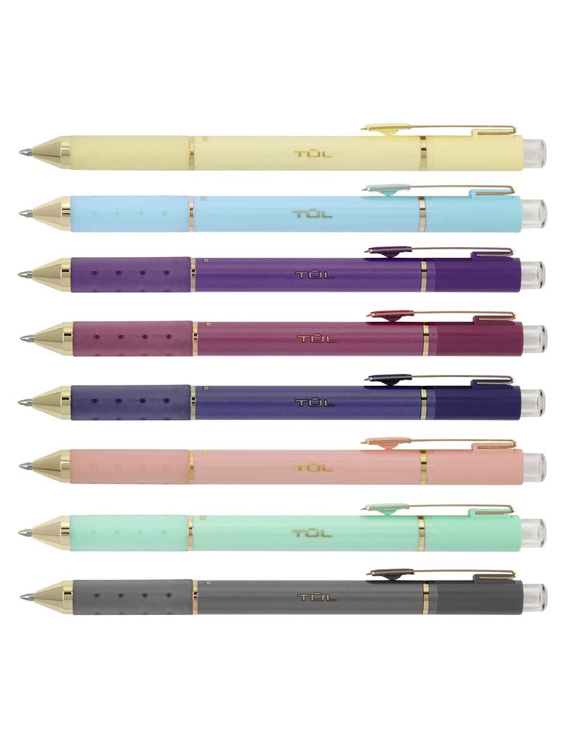 TUL Limited Edition Metallic Brights Retractable Gel Pens Medium Point 0.8 mm Assorted Barrel Colors - Image 2