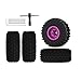 NMNRC 10 Inch Purple Wheel and Tire Aluminum Rim for 118 FMS FCX18 TRX4M Redcat Ascent18 124 SCX24 AX24 FCX24 Series Upgrades RC Part - Image 2