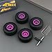 NMNRC 10 Inch Purple Wheel and Tire Aluminum Rim for 118 FMS FCX18 TRX4M Redcat Ascent18 124 SCX24 AX24 FCX24 Series Upgrades RC Part - Image 3