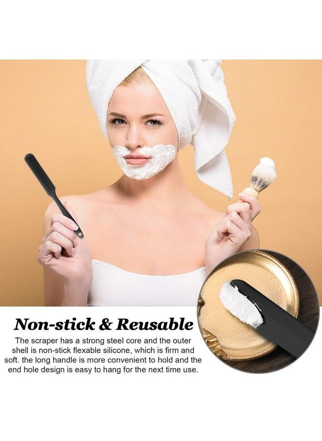 Patelai - Nonstick Wax Spatulas Large Wax Sticks Silicone Waxing Craft Sticks Reusable Scraper Hair Removal Waxing Applicator Large Area Hard Wax Sticks For Body Use On Salon And Home (Black) - Image 1