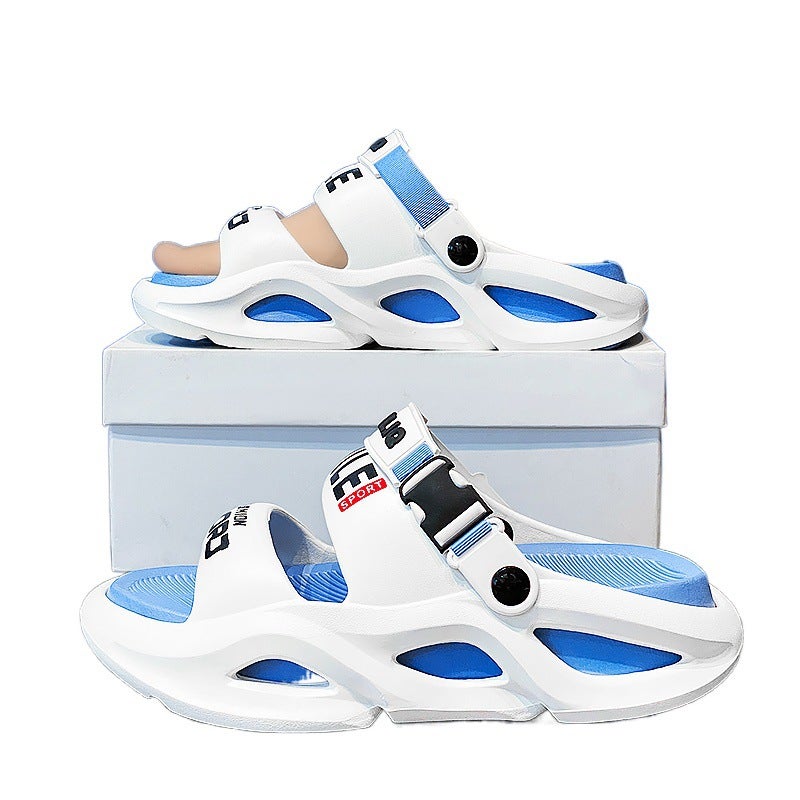 Slippers Men'S Summer Sports Thick Sole Dung Feeling Outwear Casual Boys Driving To Work Dual-Use Drifting Beach Sandals - Image 5