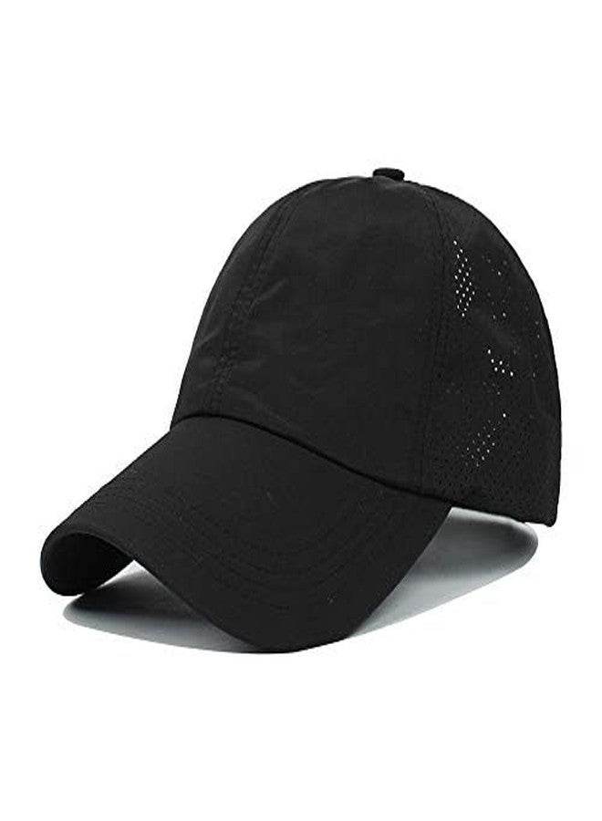 Bocianelli Criss Cross Hat Washed Distressed Baseball Cap Ponytail Hat High Messy Bun Ponycap for Women - Image 2