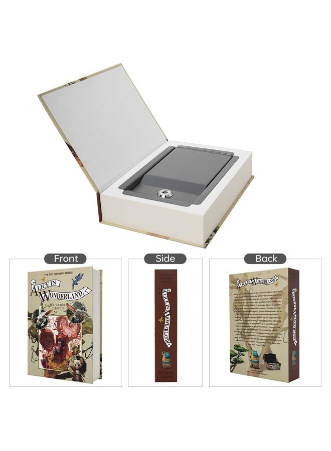 E-ONSALE Real Paper Book Locking Booksafe with Combination Combo Dictionary Secret Hidden Safe (Combo/Alice in Wonderland) - Image 2