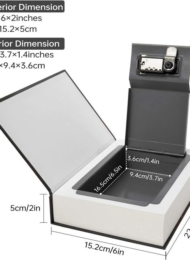 E-ONSALE Real Paper Book Locking Booksafe with Combination Combo Dictionary Secret Hidden Safe (Combo/Alice in Wonderland) - Image 4
