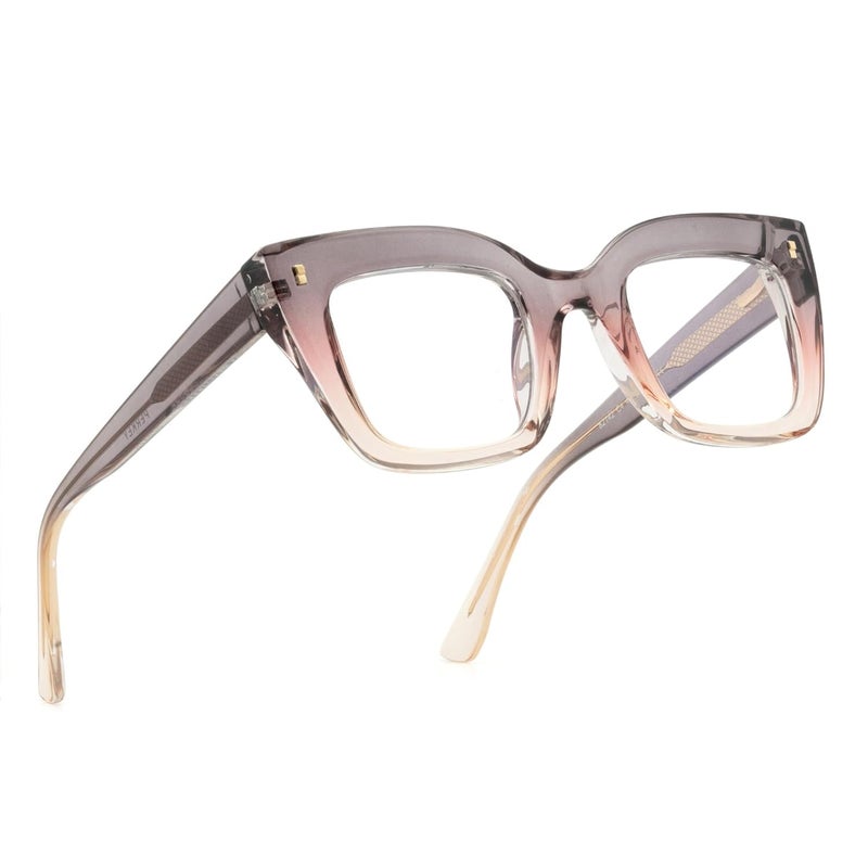 PERKEY Store PERKEY Bold Collection | Blu Cut & Antiglare Computer Eyeglasses | Full Rim Square Shape | For Women | Small | OPTL0016 - Image 5