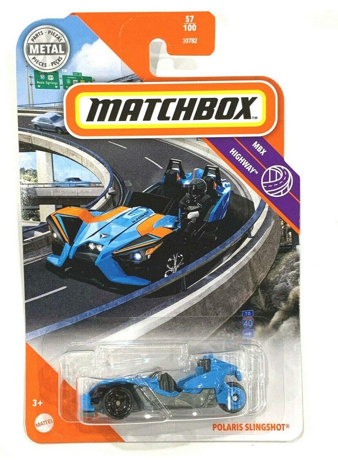 Matchbox MBX Highway 57/100 Polaris SlingSh0t (Blue)
