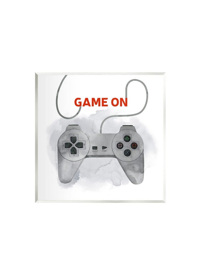 Stupell Industries - Game On Gamer Joystick Controller Wall Plaque Art, Design By Grace Popp - Image 1