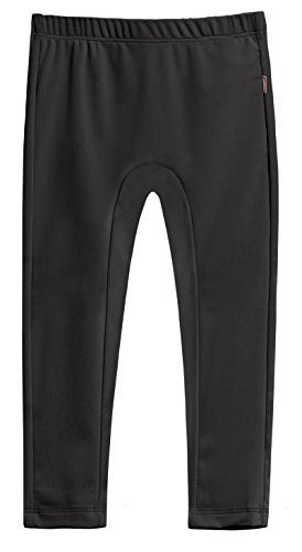 City Threads Made in USA Girls Swimming Suit Bottom Leggings Long Jammer Shorts for Pool or Beach with SPF50+ Sun Protection, Black, 3T - Image 1