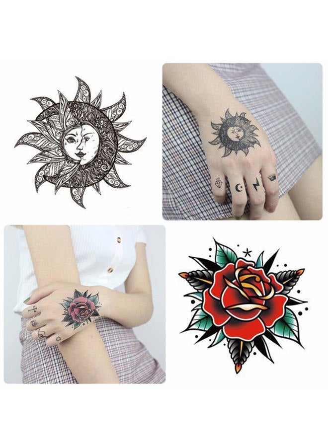 Ooopsi 40 Pieces Black Henna Temporary Tattoo Stickers for Women Girls - Lace Indian Mehndi Body Tattoo Sticker for Adults for Arm Leg Hand - Image 4