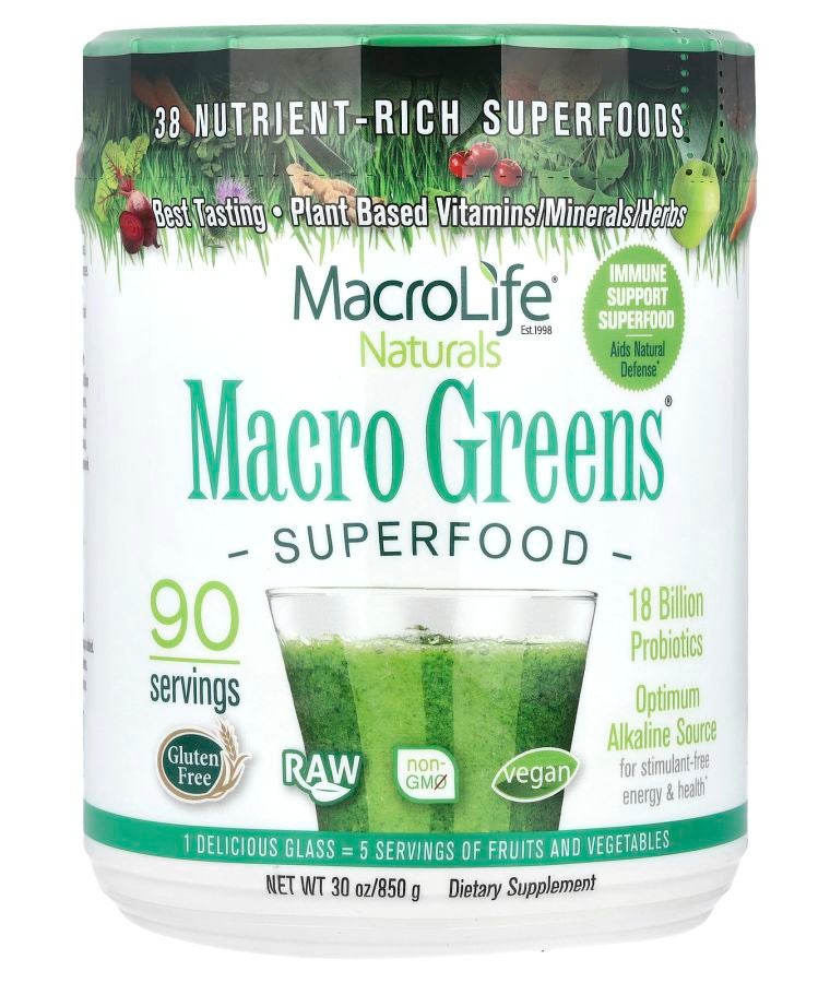 MacroLife Naturals Macro Greens® Superfood 30 oz (850 g)