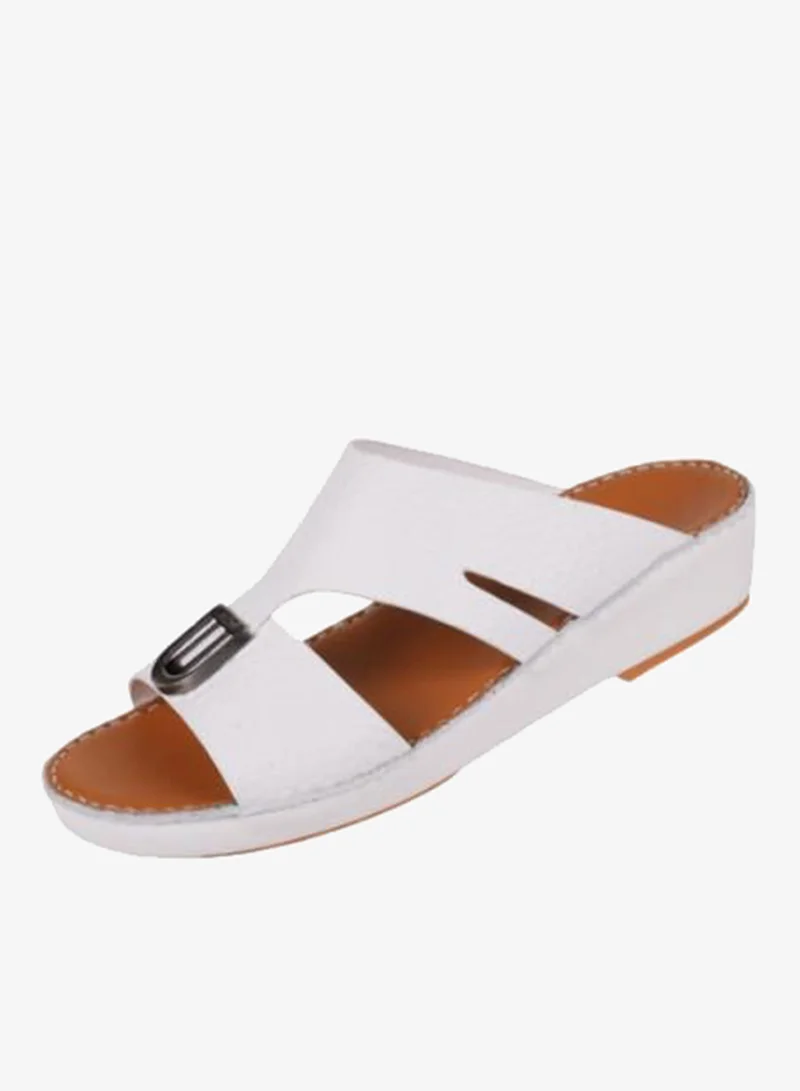 008-3727 Barjeel Uno Mens Arabic Sandals BS 39 White