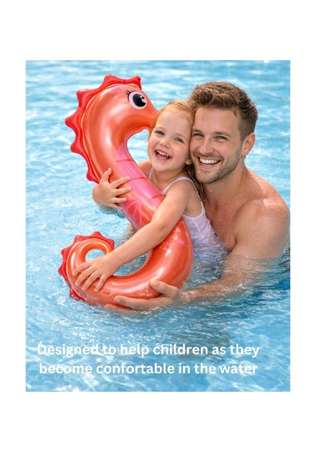 Trishi Coconut Grove Kiddy Pool Noodle Floater for Kids – Lightweight Swimming Noodle Float, Water Fun Toy for Beach & Pool, Safe Floating Support for Children  Ella the Seahorse - Image 5