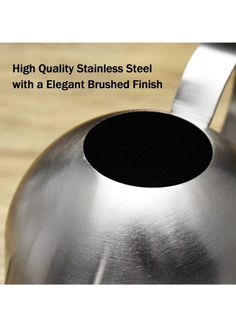 Stainless Steel Watering Can, Long Spout for No Spillage, Ornate Metal Long Spout Bonsai Mini Watering Can, Water Can for Succulent Bonsai Garden Flower, Watering Pot for Indoor/Outdoor Plants 500ML - Image 4