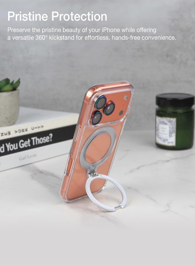 جراب Upcommon Flex Stand المغناطيسي، مزود بحامل مدمج، مقاوم للاصفرار، غطاء واقٍ رفيع مقاوم للصدمات - شفاف - Image 3