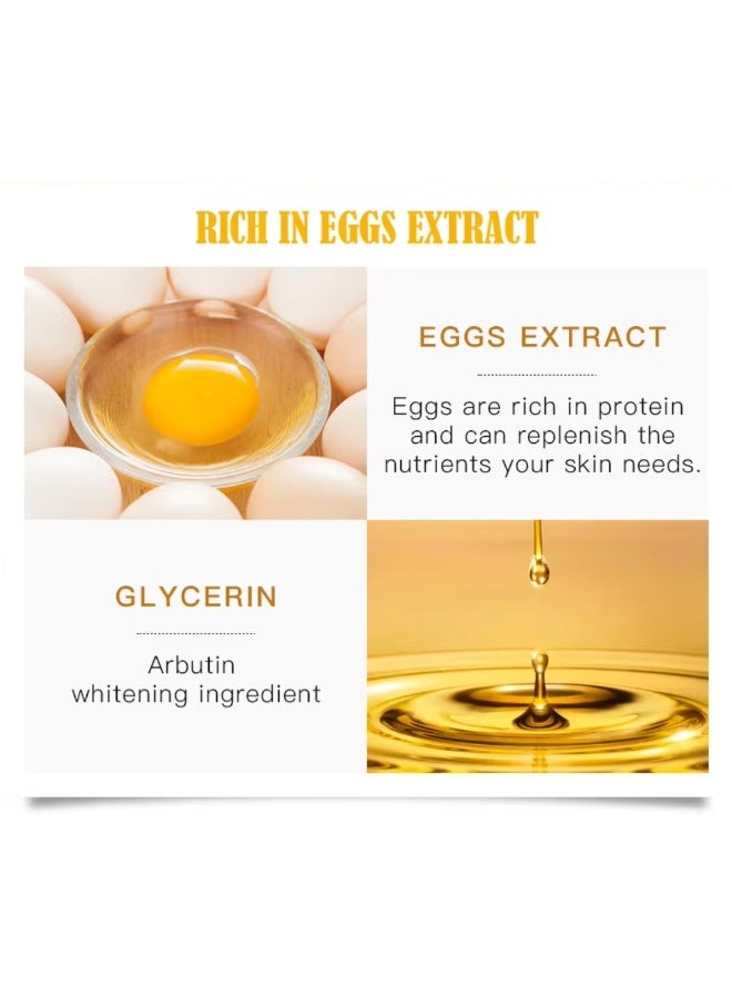Aichun beauty Eggs Skin Care Serum Collagen Vitamin E Face Serum Face Lifting Smoothing Oil Control Acne Whitening Perfecting Primer Vitamin E Egg Face Whitening Serum Collagen Serum Vitamin E Oil Serum 30ml - Image 4