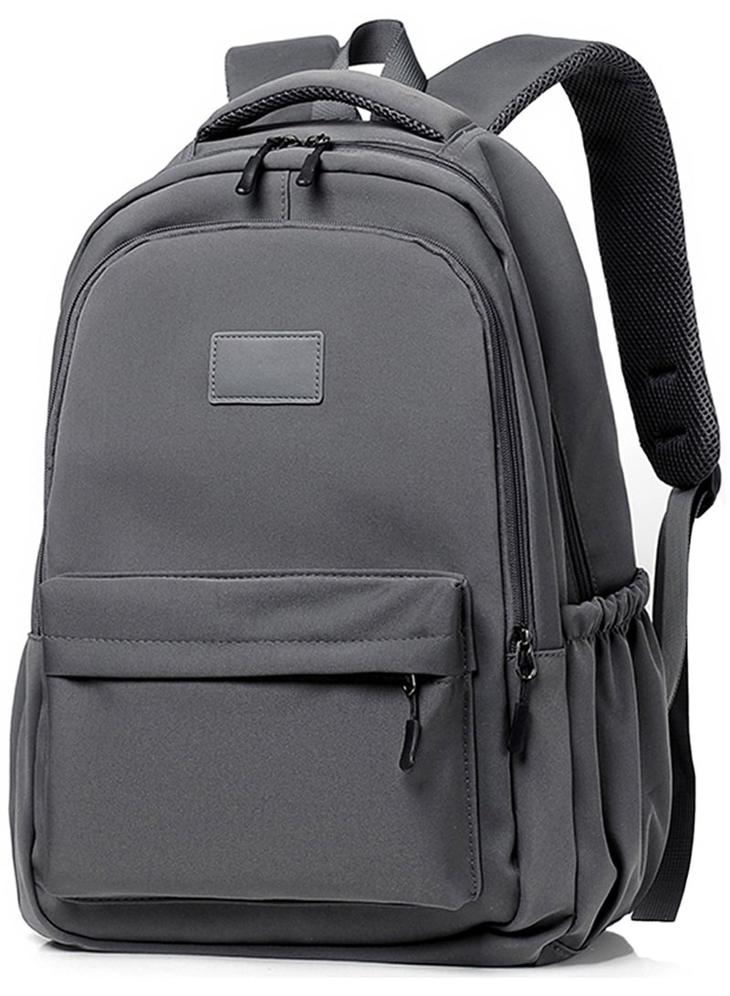 Qiccijoo Qiccijoo Travel Laptop Backpack Computer Backpack for Women Men Business Work Backpack Durable Anti Theft College School Computer Bag Fits 17 Inch Notebook & Laptop(Grey) - Image 1