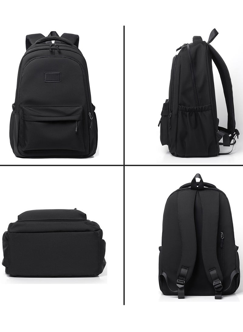 Qiccijoo Qiccijoo Travel Laptop Backpack Computer Backpack for Women Men Business Work Backpack Durable Anti Theft College School Computer Bag Fits 17 Inch Notebook & Laptop(Grey) - Image 3