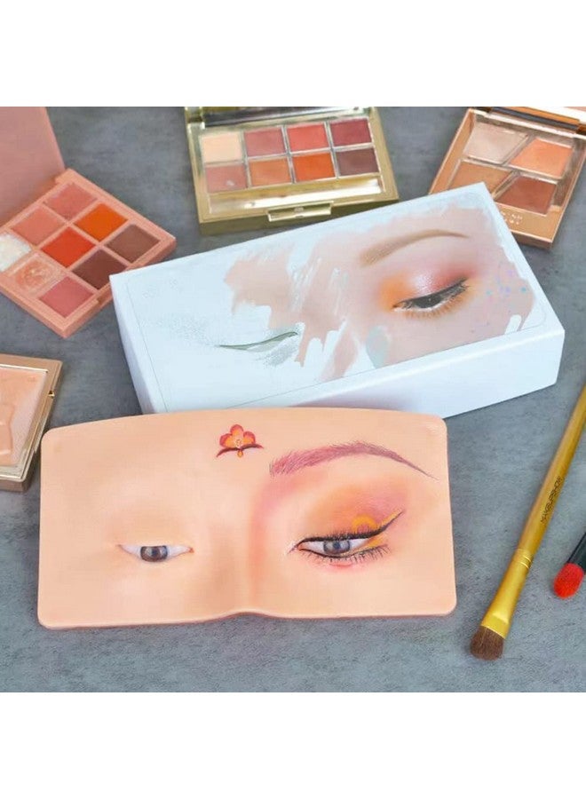 Foreign Holics Makeup Practice Face Board, Silicone Makeup Face - Practice Skin Board With Brush For Lash View Eyelids Training - Image 4