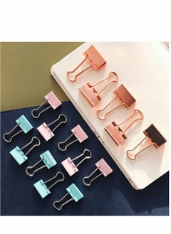 Y&D 72pcs Blue Binder Set, Multifunctional Combination Stationery Office Supplies to Dovetail Clip Metal Paper Multipurpose Thumbtacks Document Long Tail Clips  - Image 4