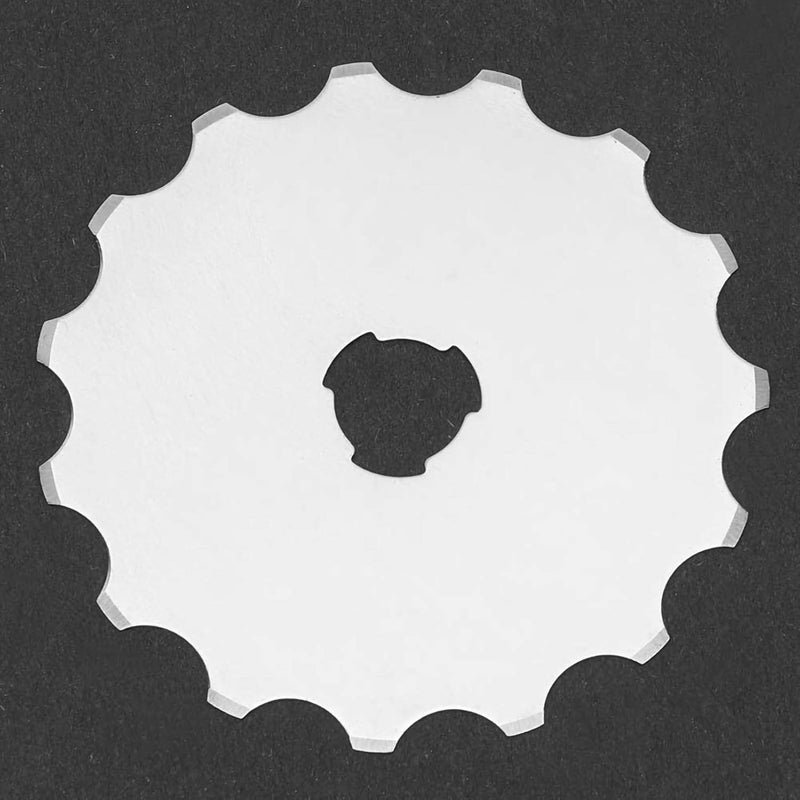 DOACT Wide Skip Stitch Rotary a Blade for Crochet Fleece Fabric Sharp Hook Edging Scalloped Cutting Blades 45mm Tool Cut Piercing Quilting Perforator with to Make Holes in - Image 3