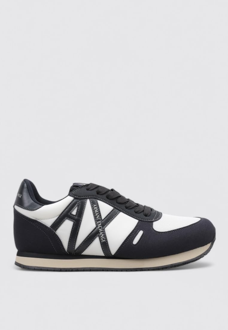 Armani Exchange Men's Retro Rio Trainer Sneakers, Dark Navy, 9 - Image 2