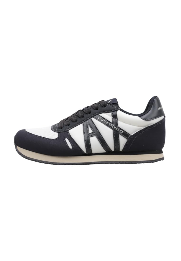 Armani Exchange Men's Retro Rio Trainer Sneakers, Dark Navy, 9 - Image 1