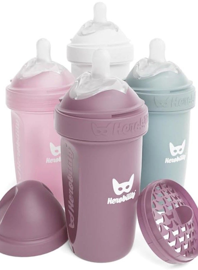 Herobility Baby Bottle 240ml/8,5oz LT - Mixed case 4-Pack - Image 1