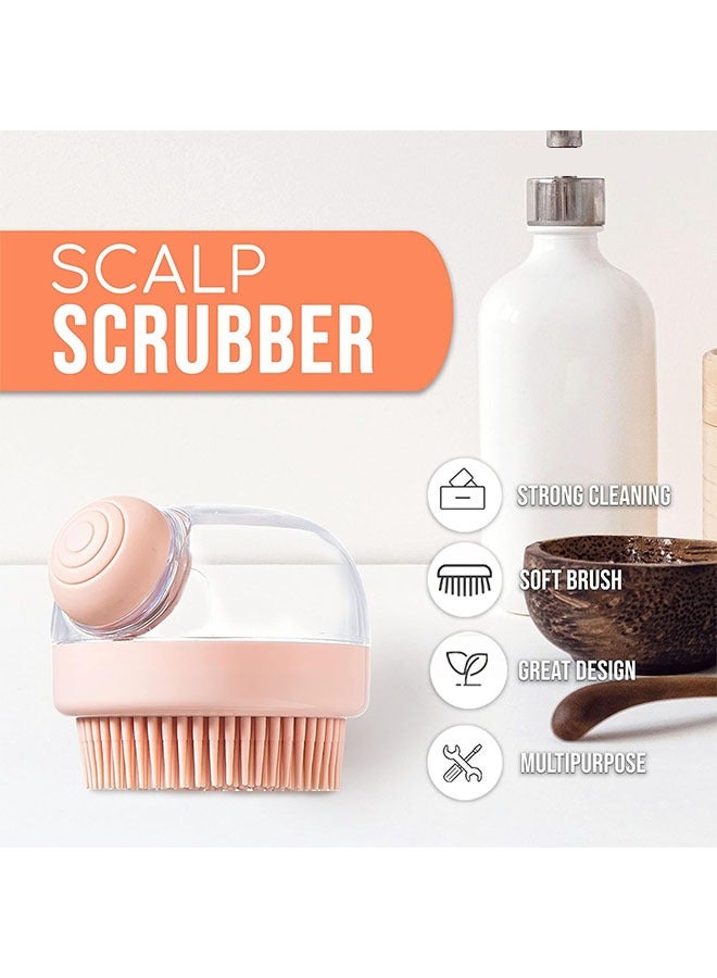 منظف مريح لفروة الرأس، منظف فروة الرأس، جهاز تدليك الرأس لغسل الشعر والجسم، منظف رائع للجسم من السيليكون للاستخدام في الحمام للرجال والنساء والأطفال - Image 2